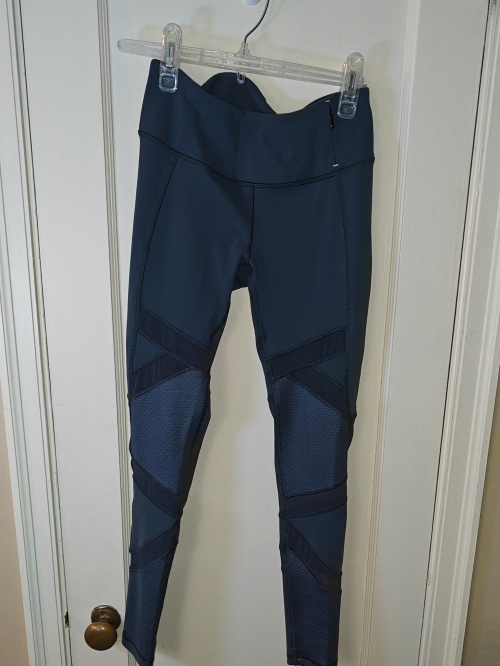 CALIA by Carrie Underwood Moto Leggings in Slate Blue-Gray